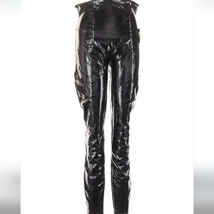 SPANX High Gloss Faux Leather Catwoman/Batgirl Vibe by Sara Blakely XL NWT